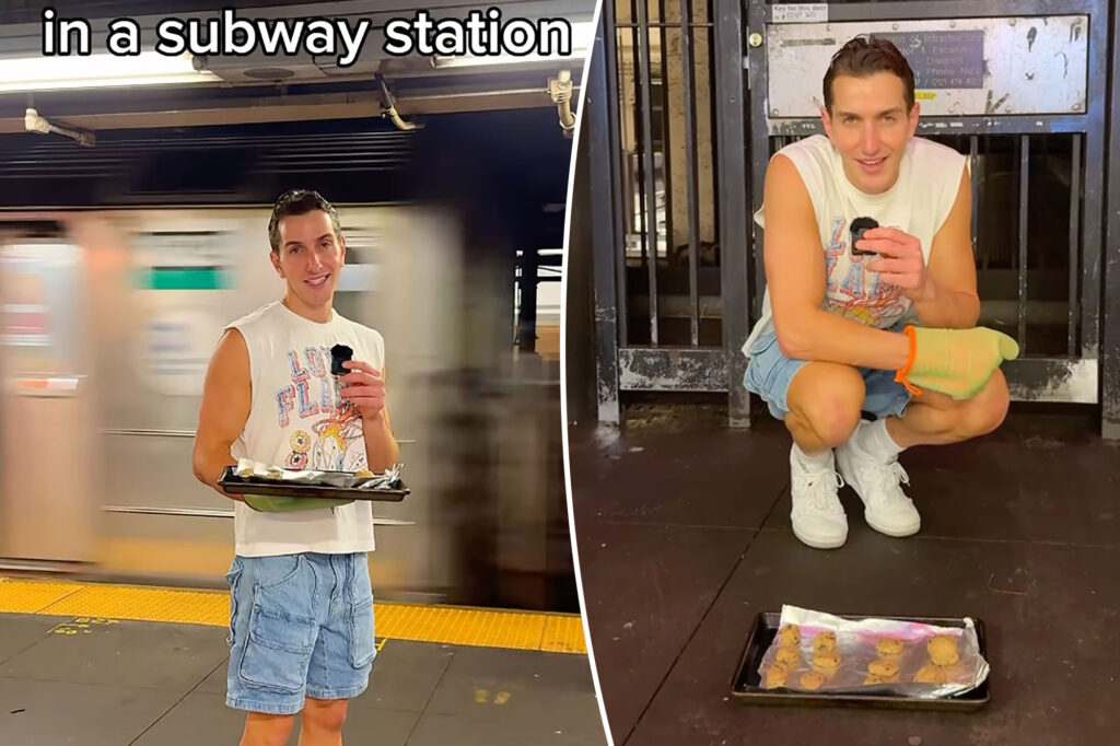 NYC Influencer was ridiculed after trying to cook cookies at the metro station that was made: "half cooked"