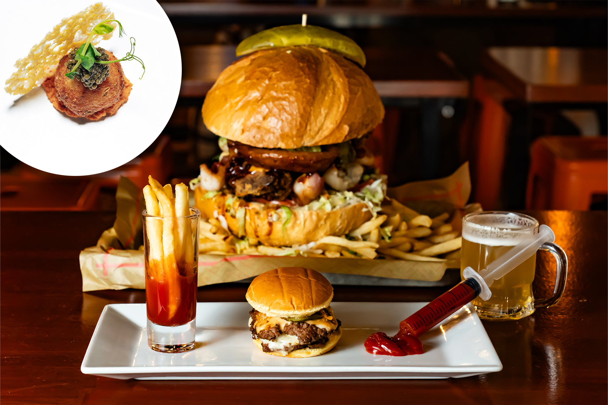 New York restaurants attending the Ozempic crowd with individual meatballs, 1 ounce burgers and caviar nativity scenes