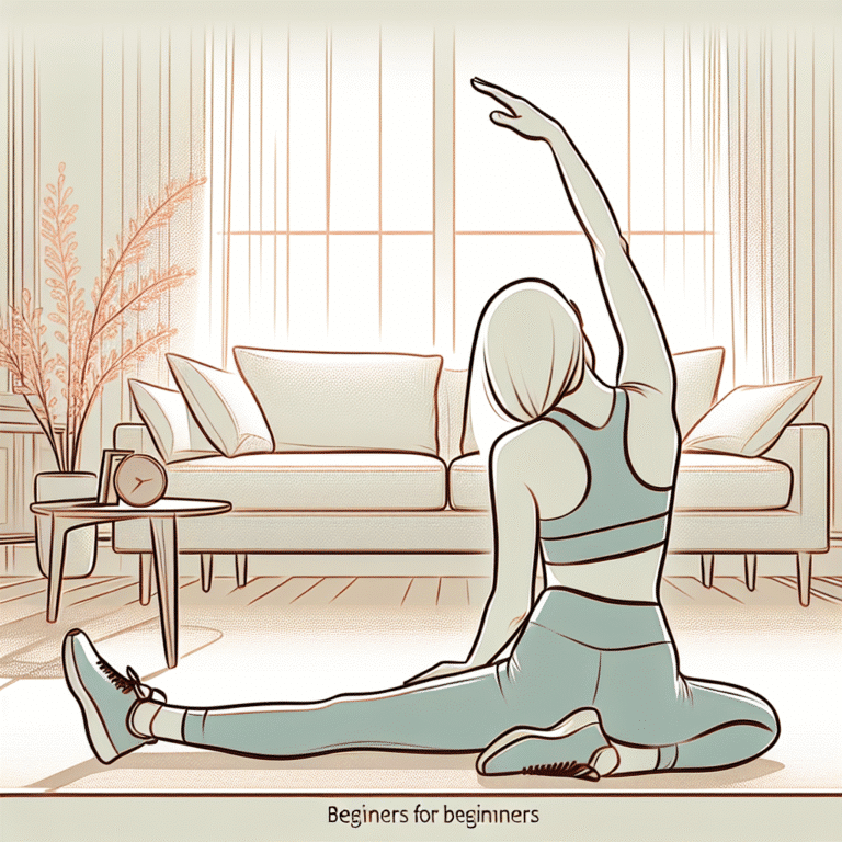 alongamento fácil para iniciantes antes do exercício em casa