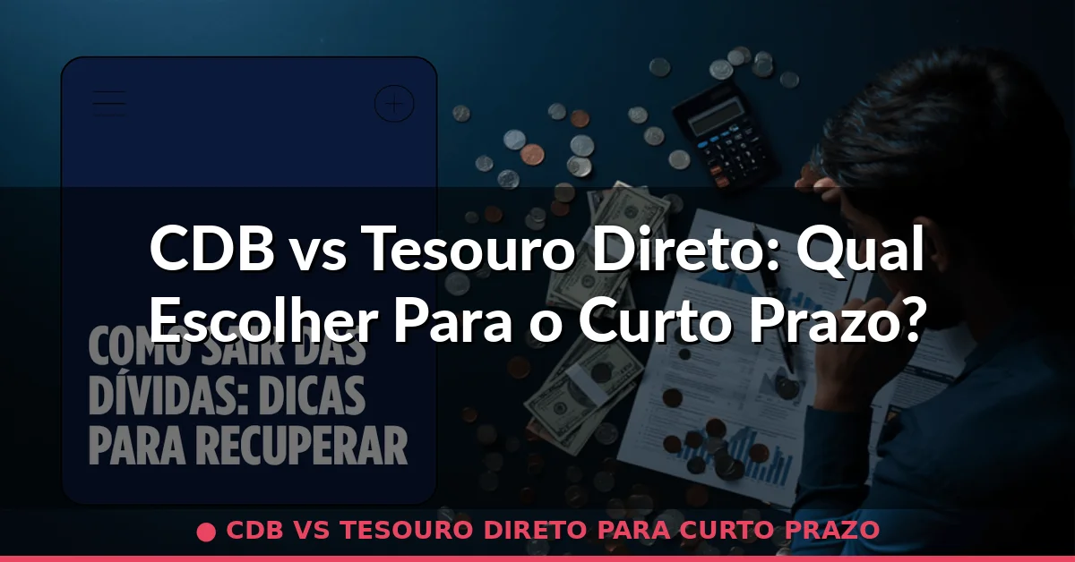 cdb vs tesouro direto para curto prazo — Guia completo 2026
