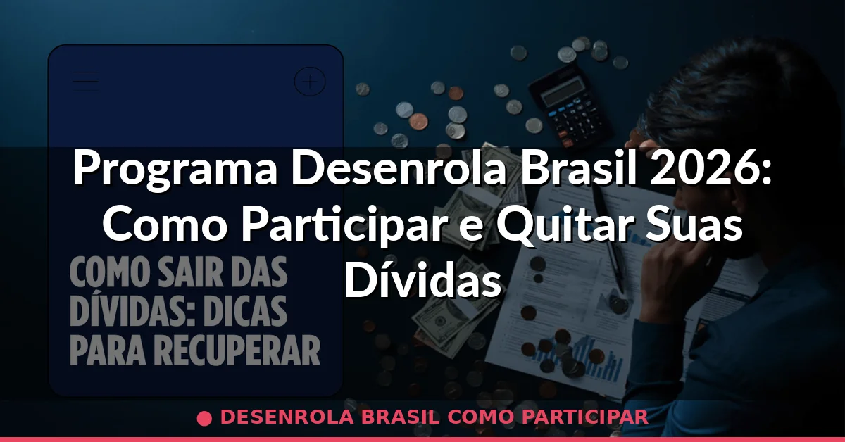 desenrola brasil como participar — Guia completo 2026