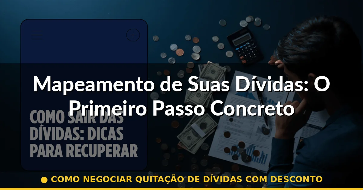 Mapeamento de Suas Dívidas: O Primeiro Passo Concreto — como negociar quitação de dívidas com desconto