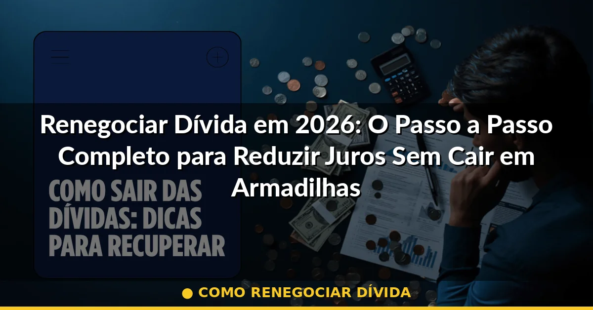 como renegociar dívida — Guia completo 2026