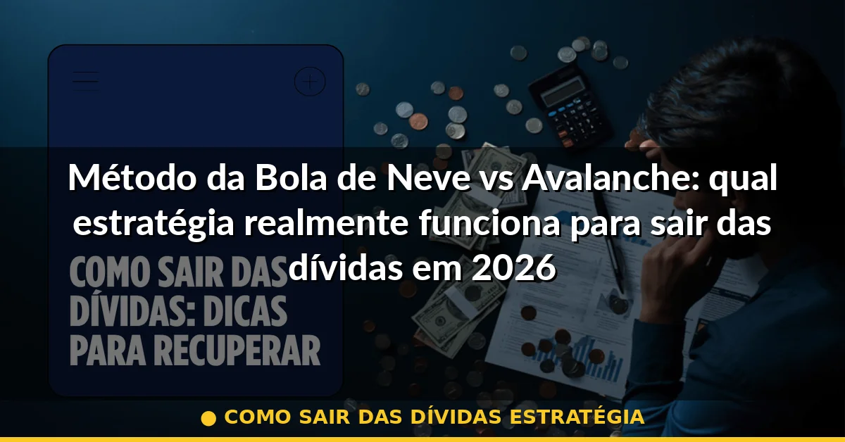 como sair das dívidas estratégia — Guia completo 2026