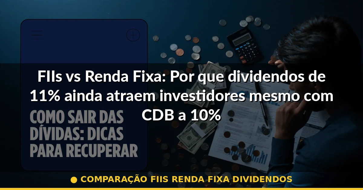 comparação fiis renda fixa dividendos — Guia completo 2026