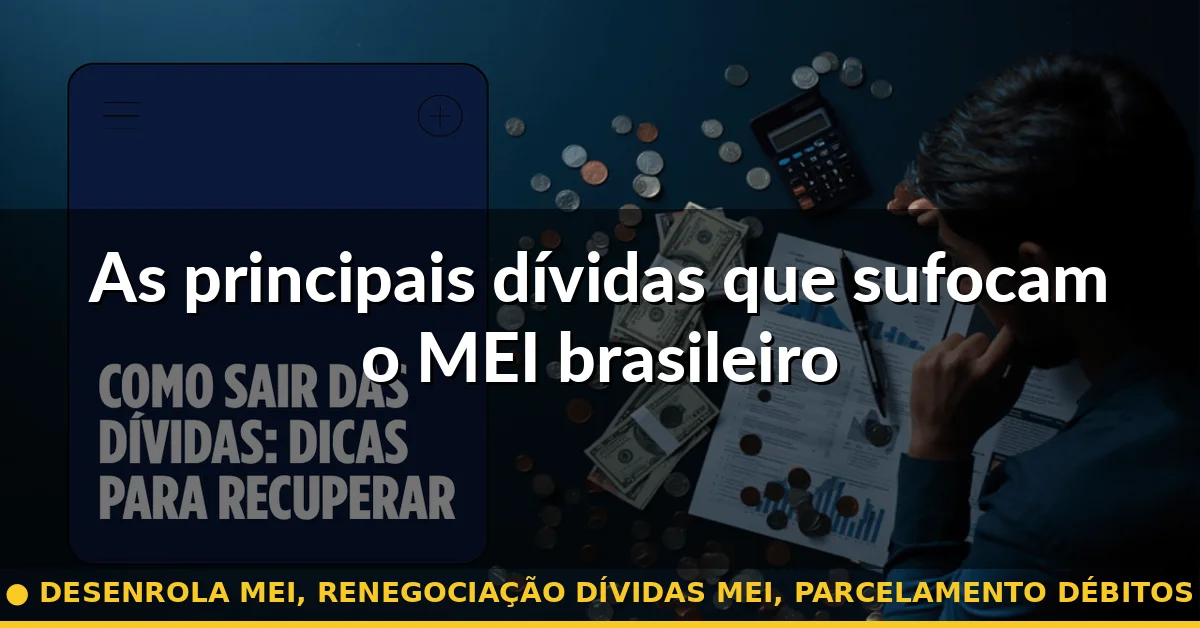 As principais dívidas que sufocam o MEI brasileiro — desenrola mei, renegociação dívidas mei, parcelamento débitos