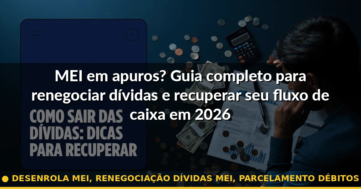 desenrola mei, renegociação dívidas mei, parcelamento débitos — Guia completo 2026