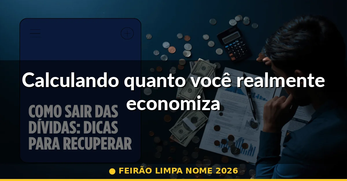 Calculando quanto você realmente economiza — feirão limpa nome 2026