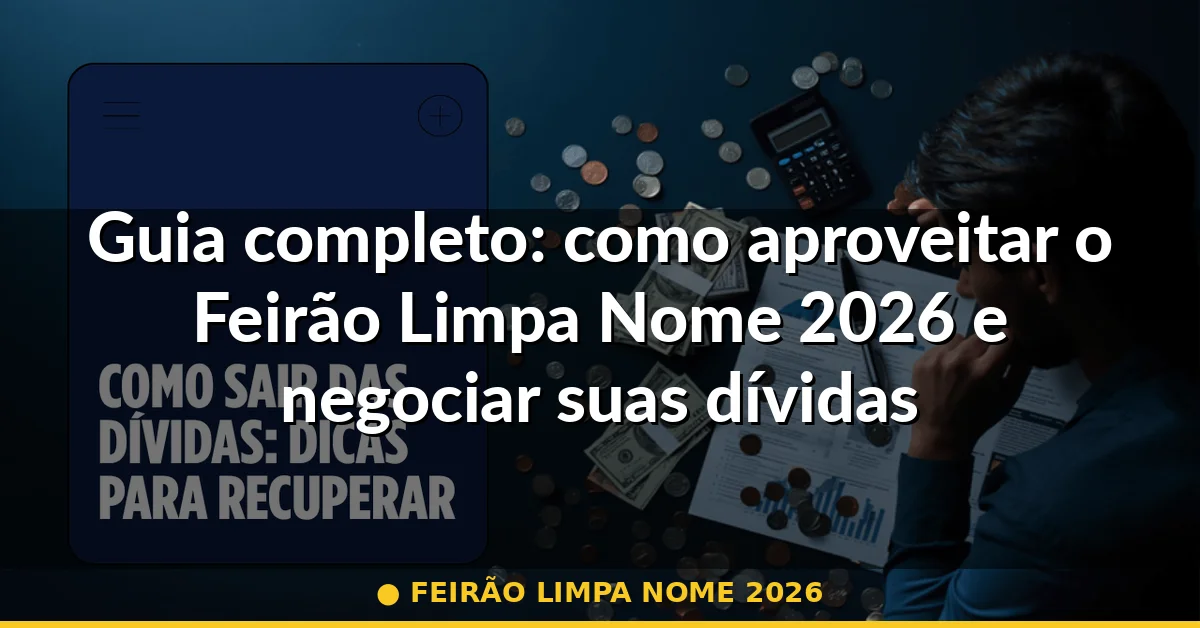 feirão limpa nome 2026 — Guia completo 2026