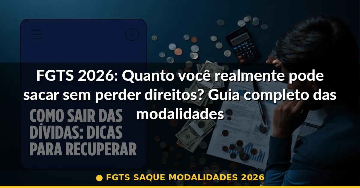 fgts saque modalidades 2026 — Guia completo 2026