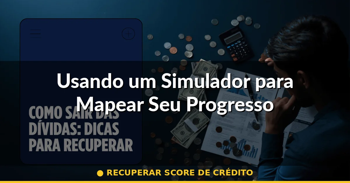 Usando um Simulador para Mapear Seu Progresso — recuperar score de crédito
