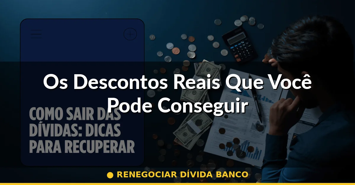 Os Descontos Reais Que Você Pode Conseguir — renegociar dívida banco