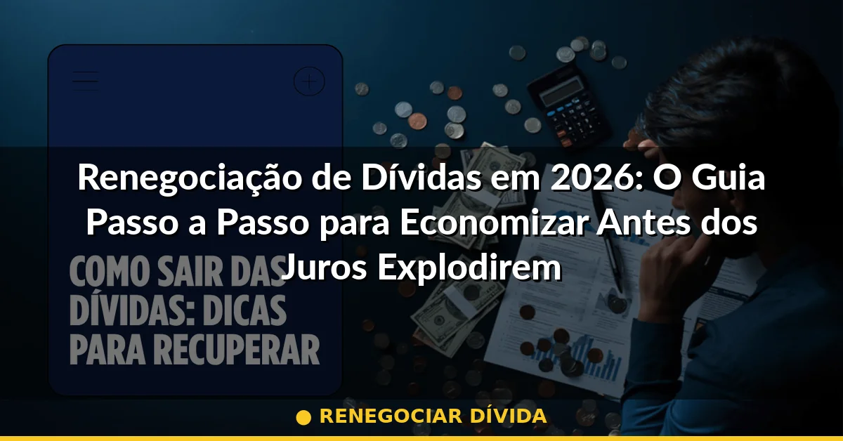 renegociar dívida — Guia completo 2026
