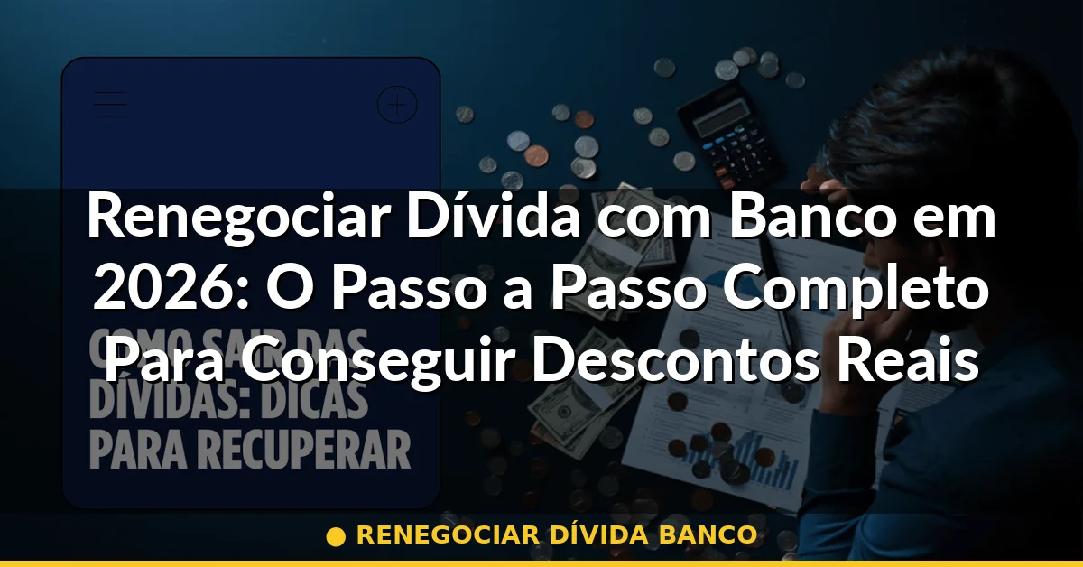renegociar dívida banco — Guia completo 2026