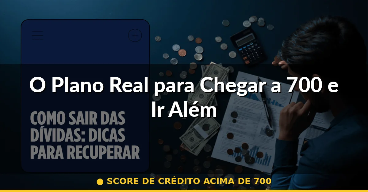 O Plano Real para Chegar a 700 e Ir Além — score de crédito acima de 700