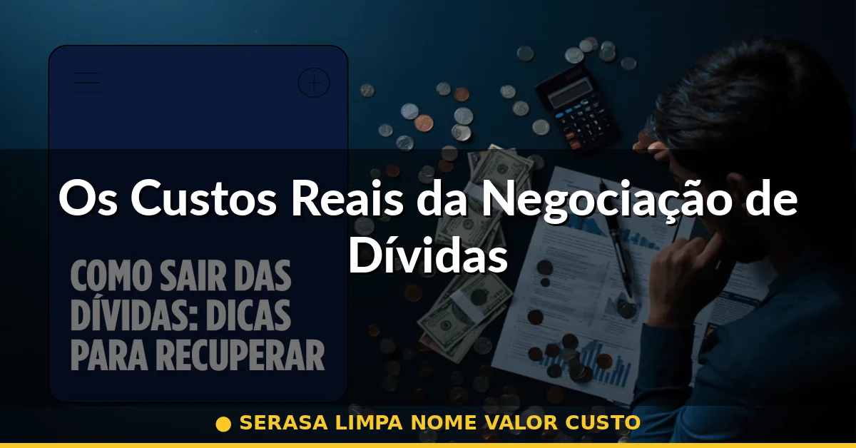 Os Custos Reais da Negociação de Dívidas — serasa limpa nome valor custo