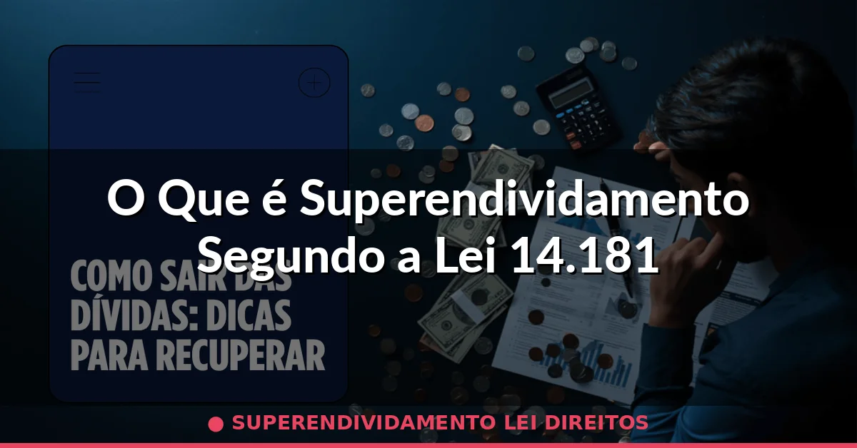 O Que é Superendividamento Segundo a Lei 14.181 — superendividamento lei direitos