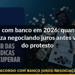 acordo com banco juros negociação — Guia completo 2026