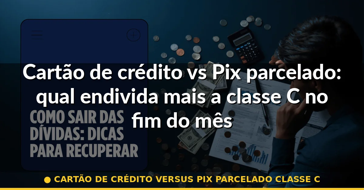 cartão de crédito versus pix parcelado classe c — Guia completo 2026