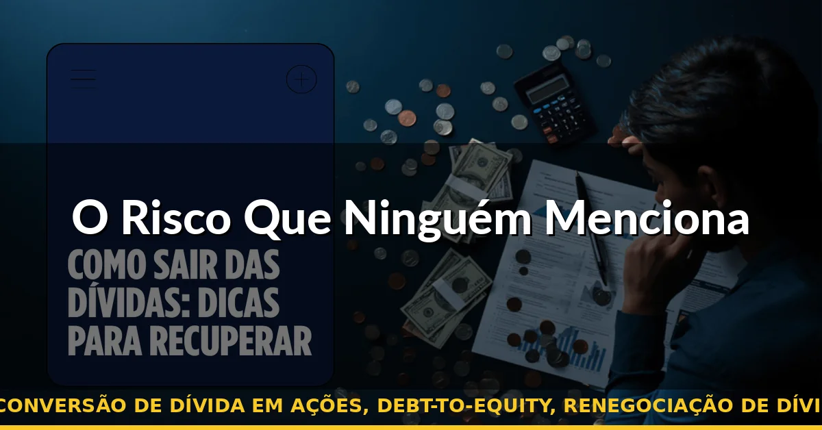 O Risco Que Ninguém Menciona — conversão de dívida em ações, debt-to-equity, renegociação de dívida