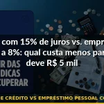 dívida cartão de crédito vs empréstimo pessoal comparação custo — Guia completo 2026