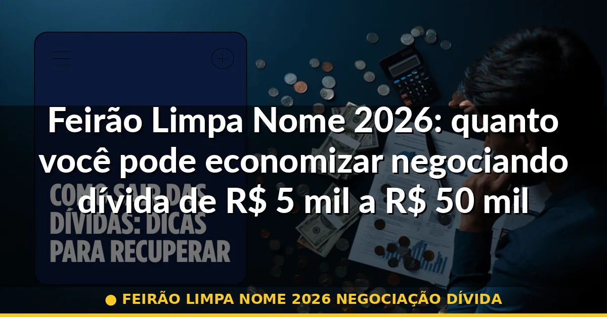 feirão limpa nome 2026 negociação dívida — Guia completo 2026