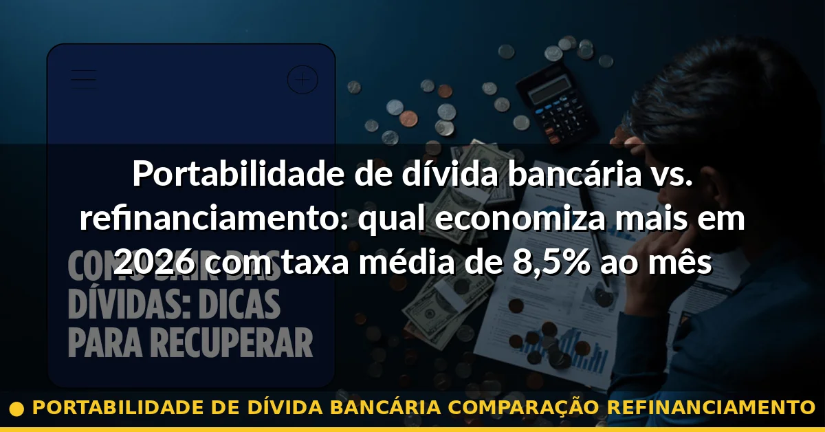 portabilidade de dívida bancária comparação refinanciamento — Guia completo 2026