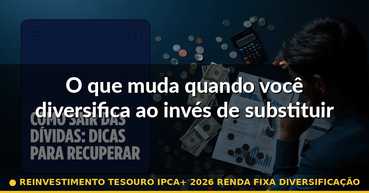 O que muda quando você diversifica ao invés de substituir — reinvestimento tesouro ipca+ 2026 renda fixa diversificação