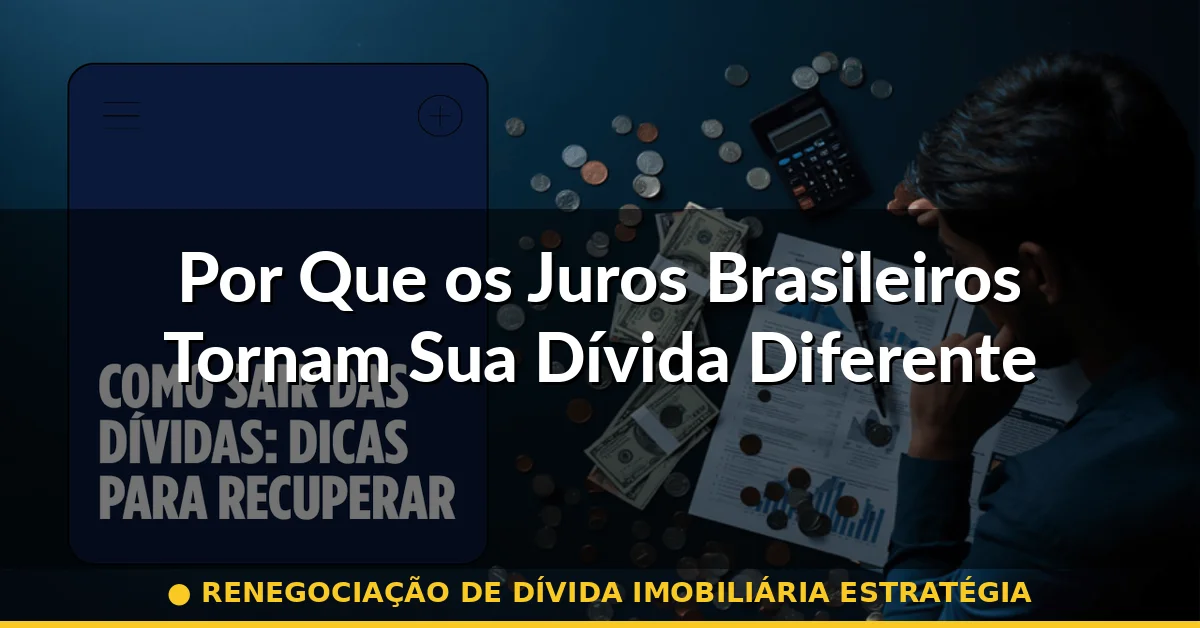 Por Que os Juros Brasileiros Tornam Sua Dívida Diferente — renegociação de dívida imobiliária estratégia