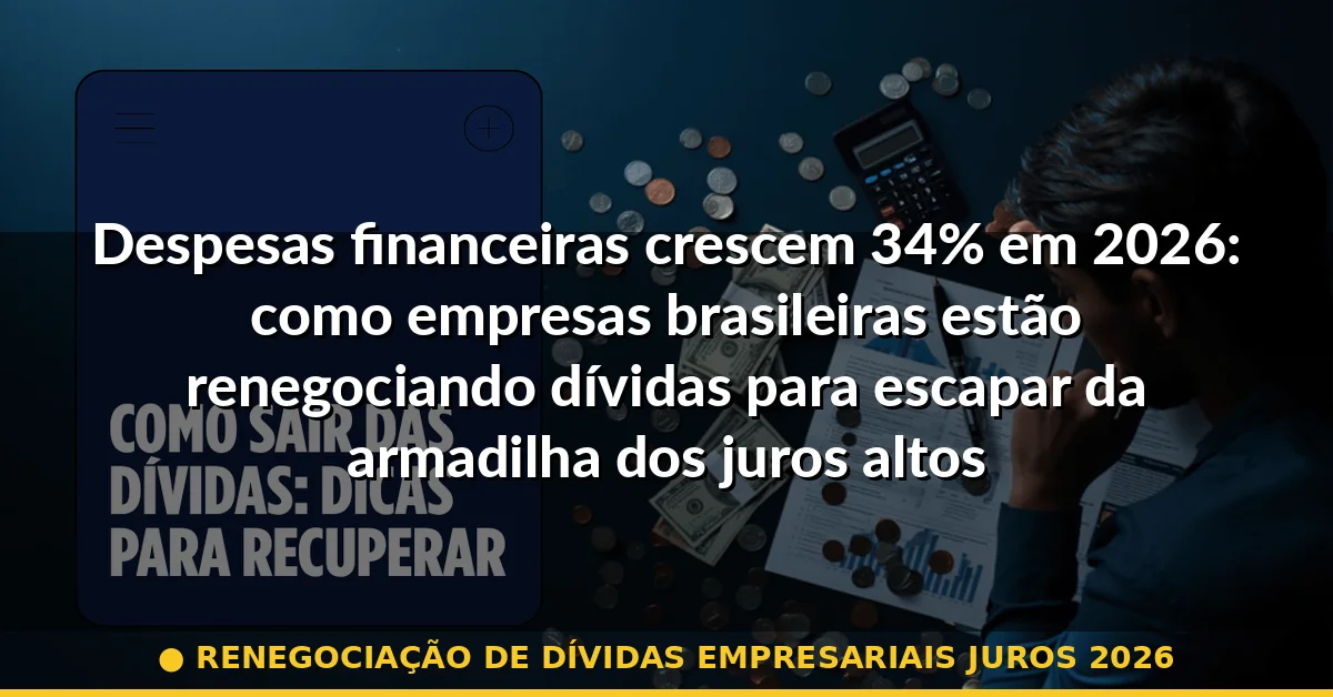 renegociação de dívidas empresariais juros 2026 — Guia completo 2026