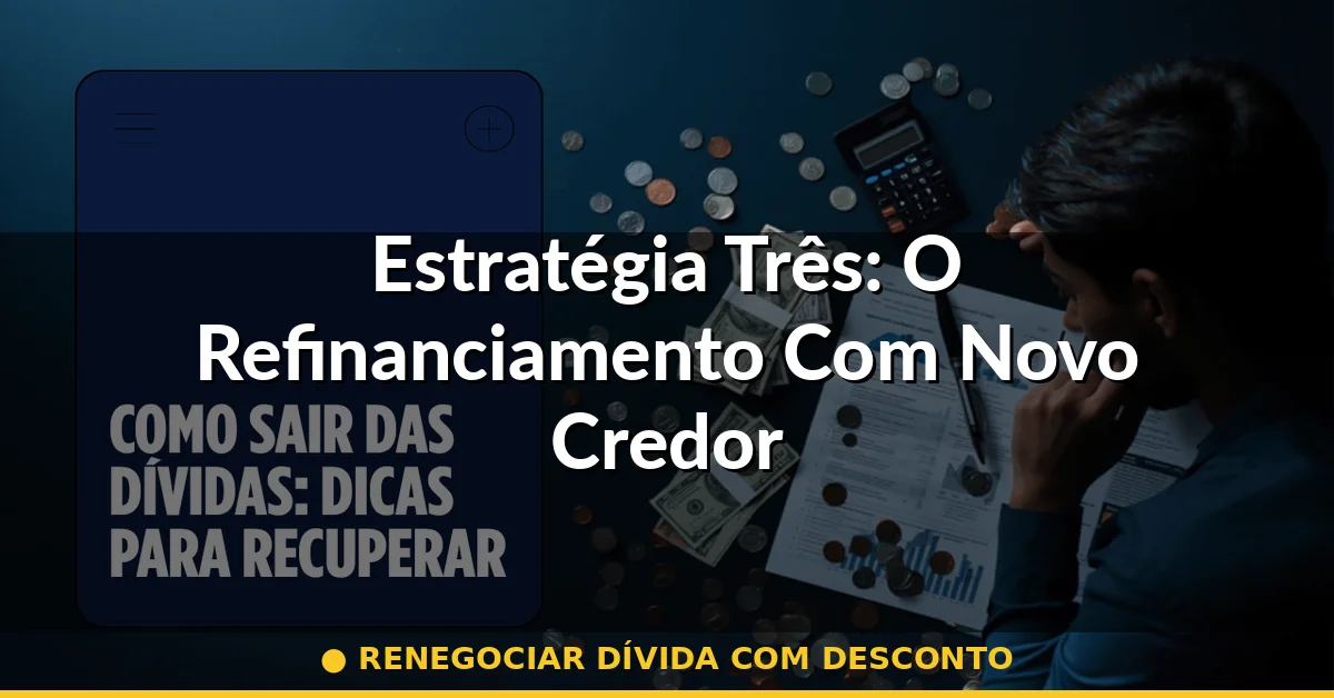 Estratégia Três: O Refinanciamento Com Novo Credor — renegociar dívida com desconto