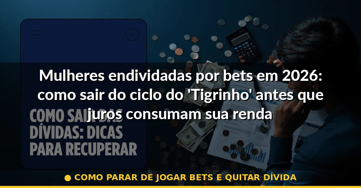 como parar de jogar bets e quitar dívida — Guia completo 2026