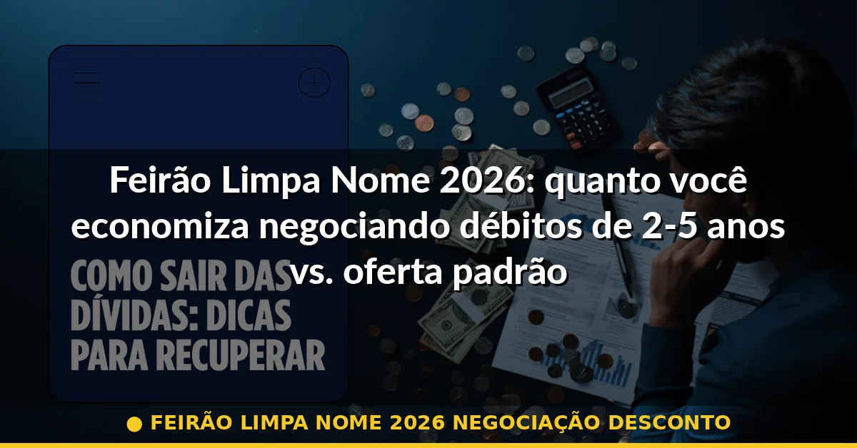feirão limpa nome 2026 negociação desconto — Guia completo 2026