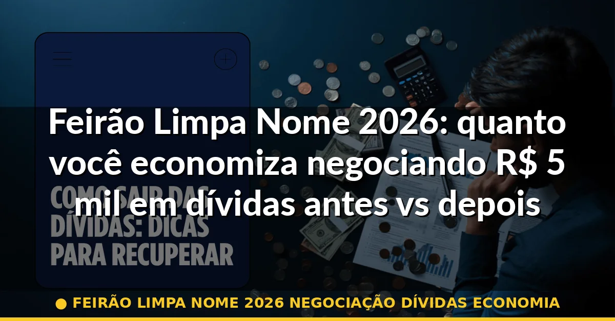 feirão limpa nome 2026 negociação dívidas economia — Guia completo 2026
