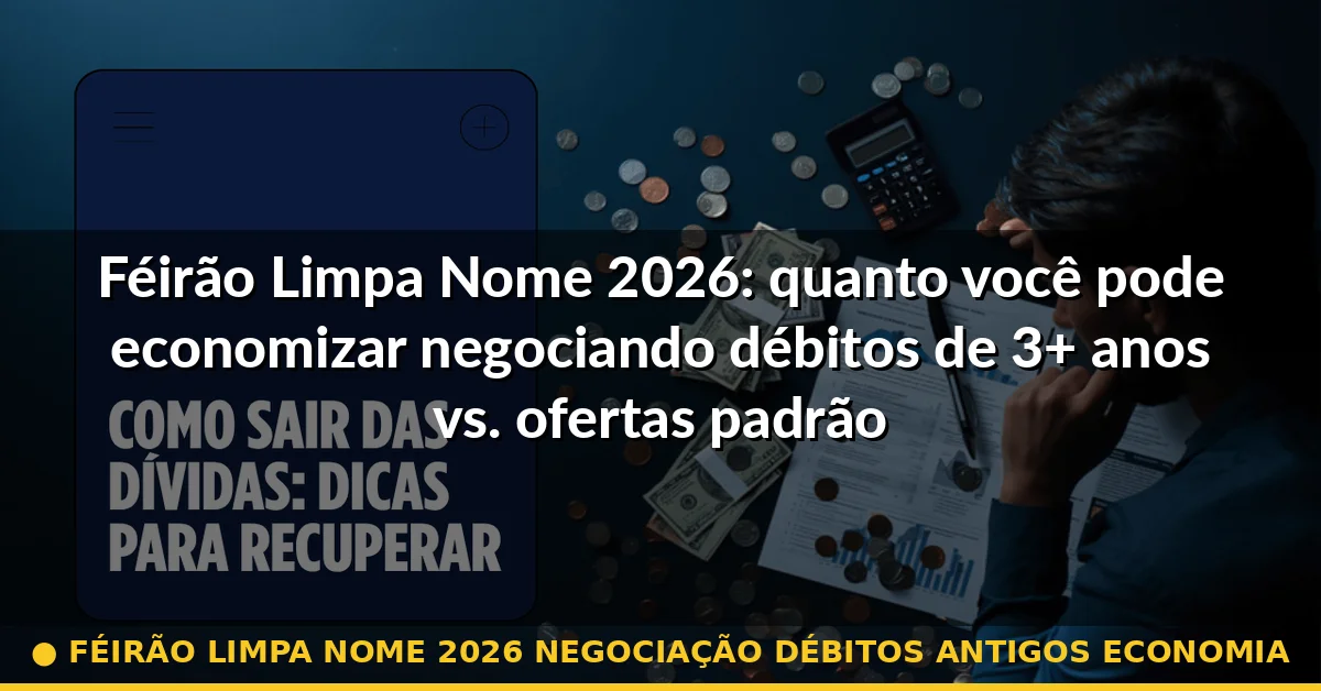 féirão limpa nome 2026 negociação débitos antigos economia — Guia completo 2026