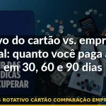 juros rotativo cartão comparação empréstimo — Guia completo 2026