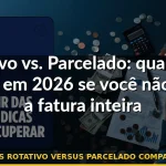 juros rotativo versus parcelado comparação — Guia completo 2026