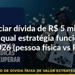 negociação de dívida faixa de valor estratégia diferente — Guia completo 2026