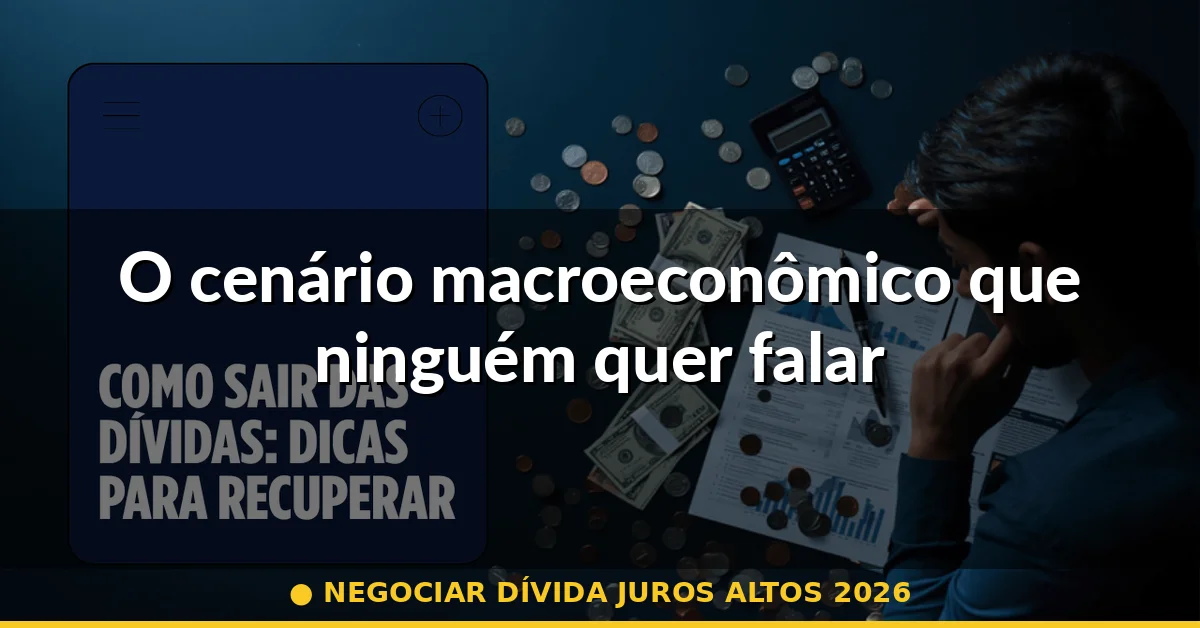 O cenário macroeconômico que ninguém quer falar — negociar dívida juros altos 2026