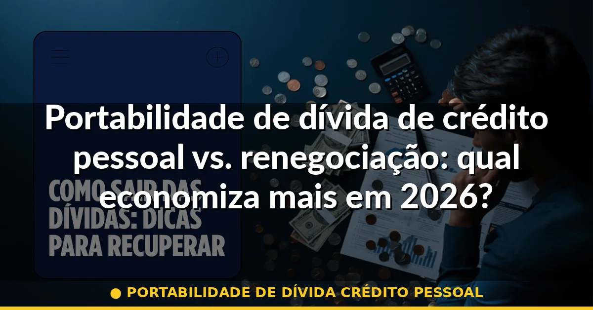 portabilidade de dívida crédito pessoal — Guia completo 2026