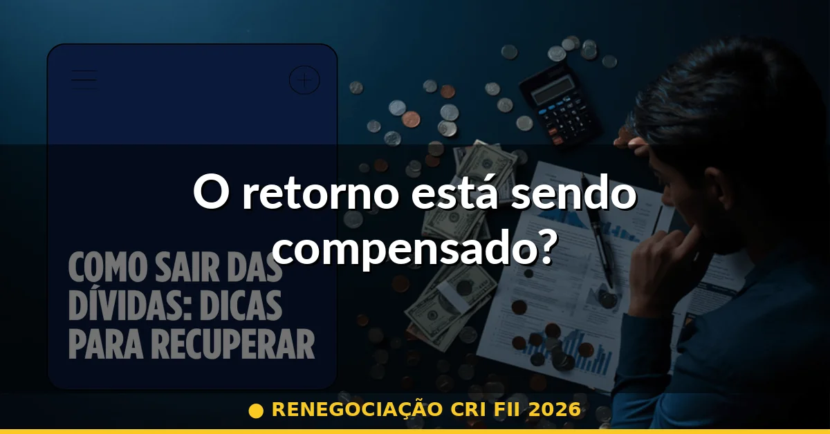 O retorno está sendo compensado? — renegociação cri fii 2026