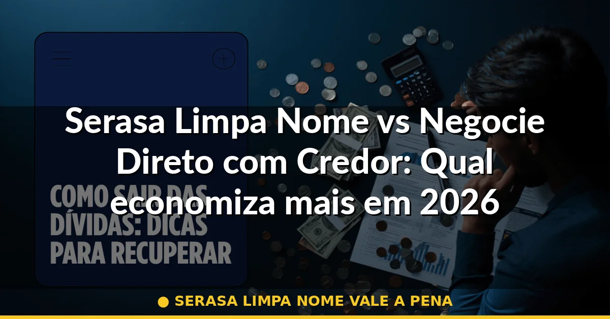serasa limpa nome vale a pena — Guia completo 2026
