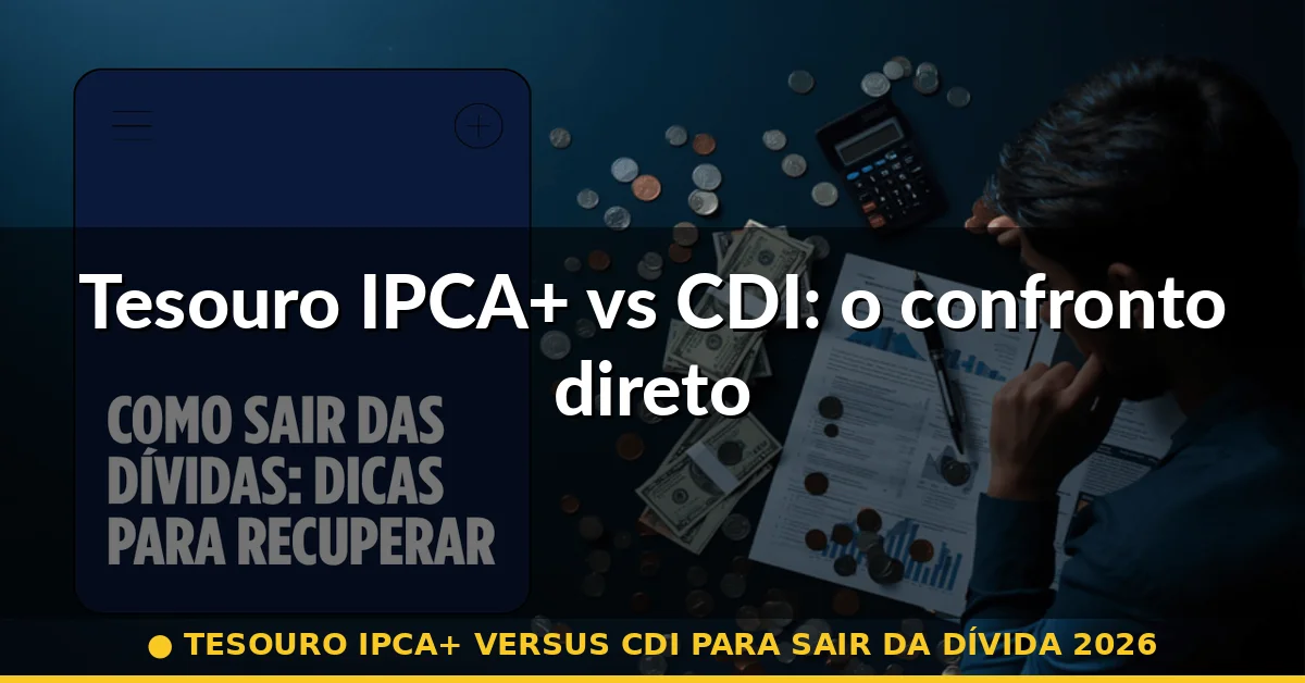 Tesouro IPCA+ vs CDI: o confronto direto — tesouro ipca+ versus cdi para sair da dívida 2026