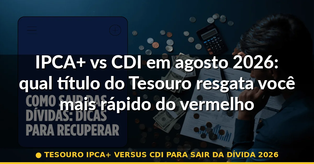tesouro ipca+ versus cdi para sair da dívida 2026 — Guia completo 2026