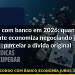 acordo com banco economia juros 2026 — Guia completo 2026