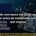 acordo com banco renegociação — Guia completo 2026