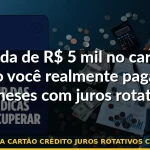 dívida cartão crédito juros rotativos cálculo — Guia completo 2026