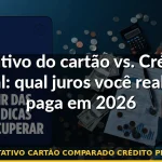 juros rotativo cartão comparado crédito pessoal 2026 — Guia completo 2026