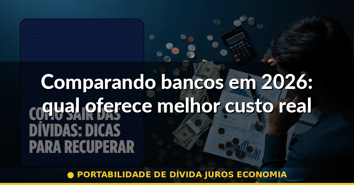 Comparando bancos em 2026: qual oferece melhor custo real — portabilidade de dívida juros economia