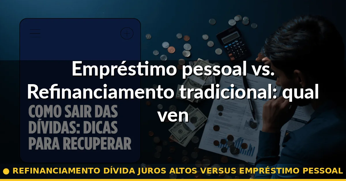 Empréstimo pessoal vs. Refinanciamento tradicional: qual vence — refinanciamento dívida juros altos versus empréstimo pessoal